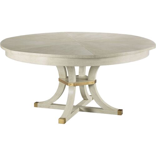 Nicoletta Expandable Dining Table, Ash/Brass~P77654612