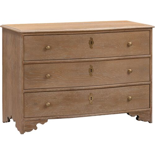 Province Oak Chest, Limewash/Brass~P77649984