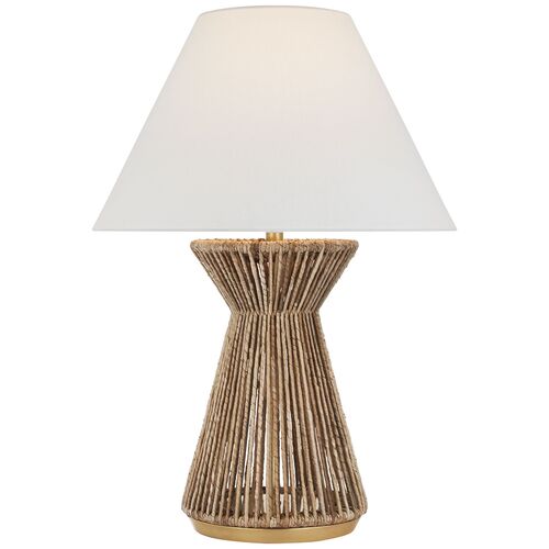 Antigua 30" Table Lamp, Natural Abaca Antigua 30" Table Lamp, Natural Abaca