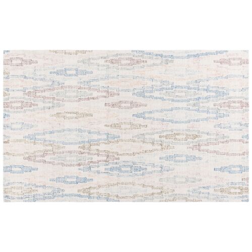 Aaron Hand Tufted Wool Rug, Ivory/Blue Aaron Hand Tufted Wool Rug, Ivory/Blue