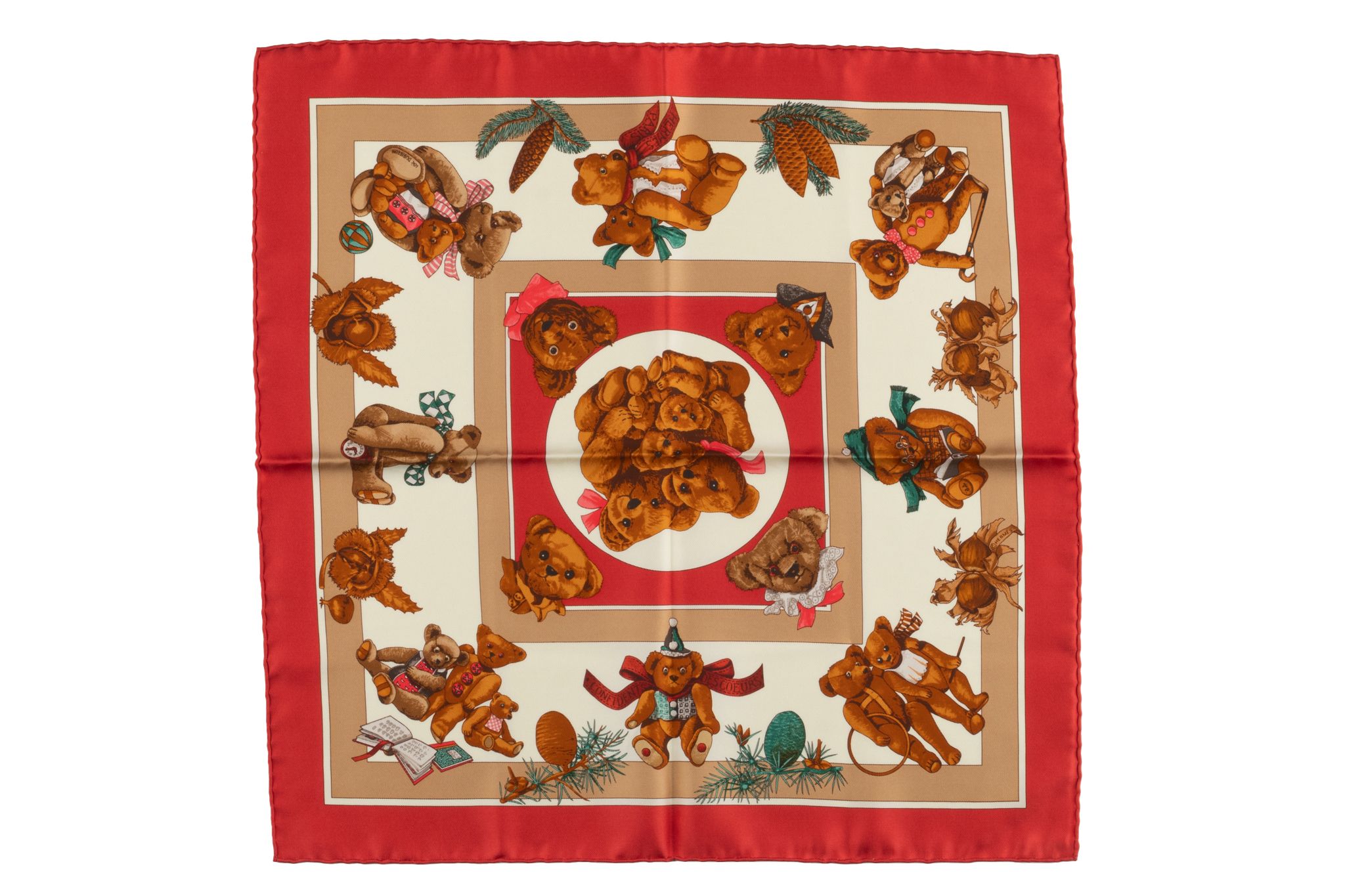 Hermès "Confident des Coeur" Silk Scarf~P77732577