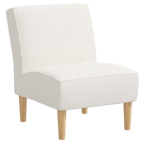 Finn Slipper Chair, Sheepskin Natural~P77632255