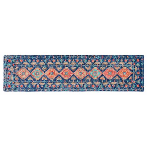 Mariposa Hand Tufted Rug, Navy/Orange Mariposa Hand Tufted Rug, Navy/Orange