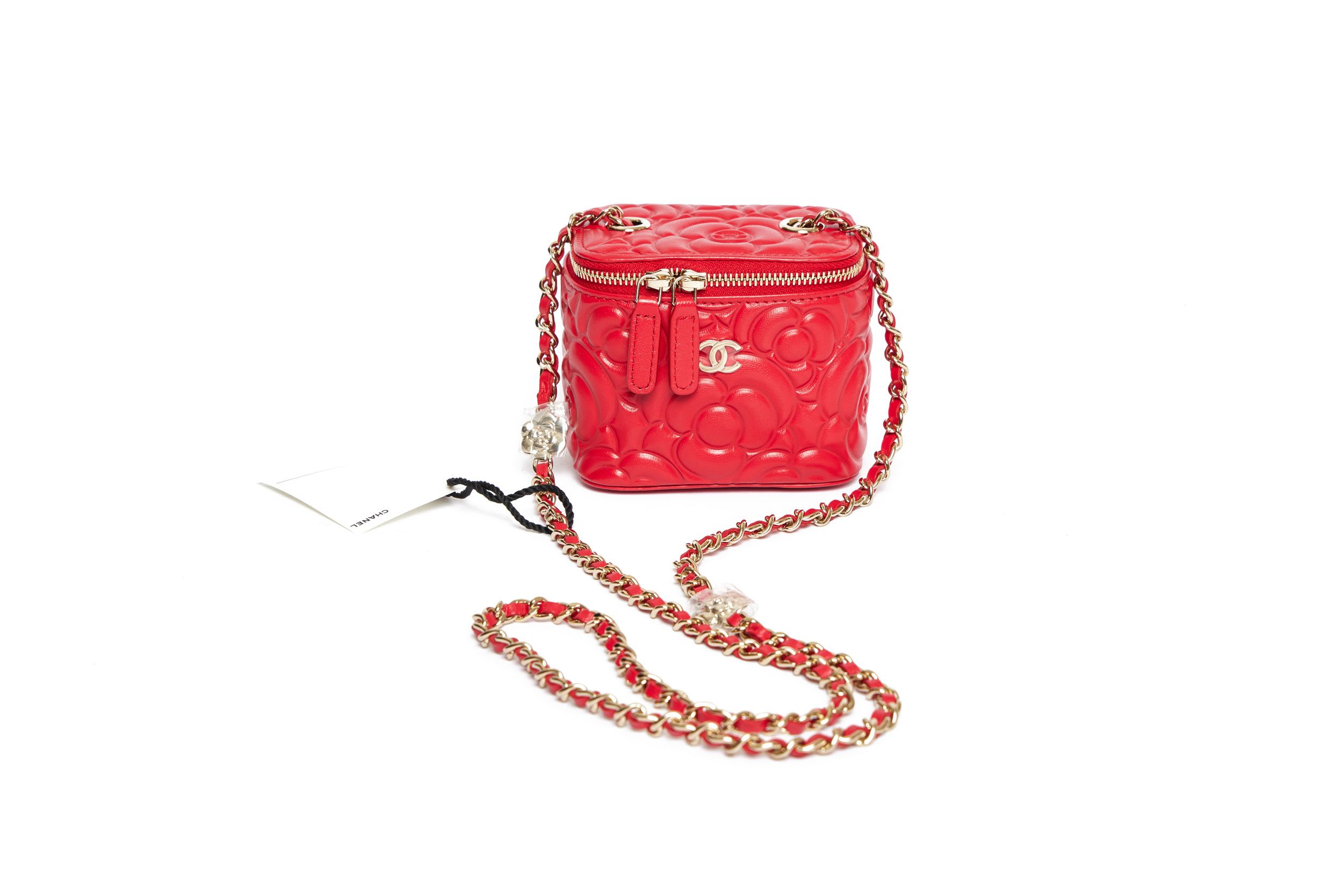 Chanel Mini Vanity Camellia Bag Red BN~P77644126