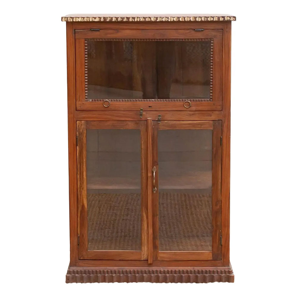 Mid-Century Colonial Display Cabinet Mid-Century Colonial Display Cabinet~P77729677
