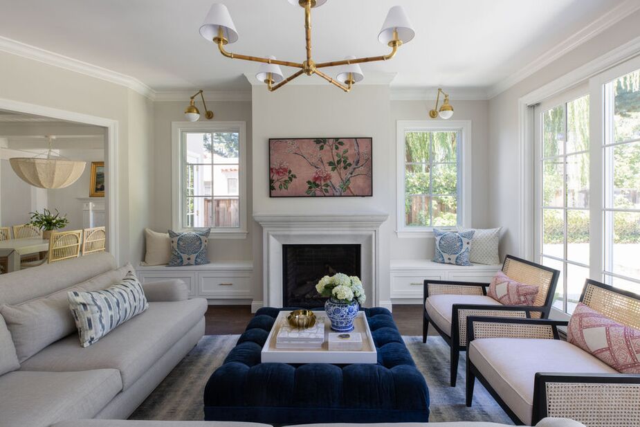 French-Inspired Accents—and Plenty of Blue—in a California Home