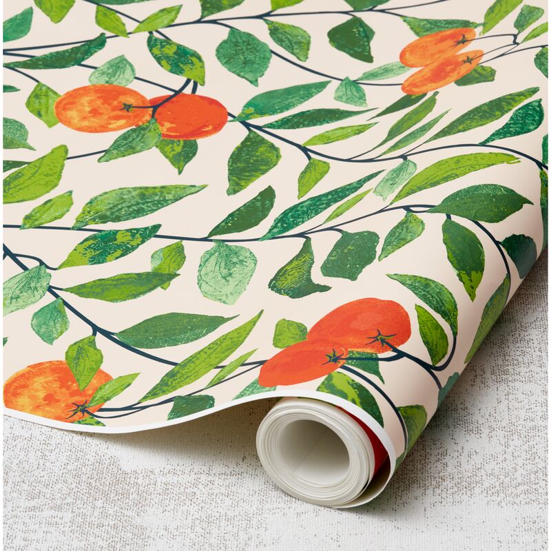 Wallshoppe Nathan Turner Orange Crush Wallpaper Peach One Kings Lane