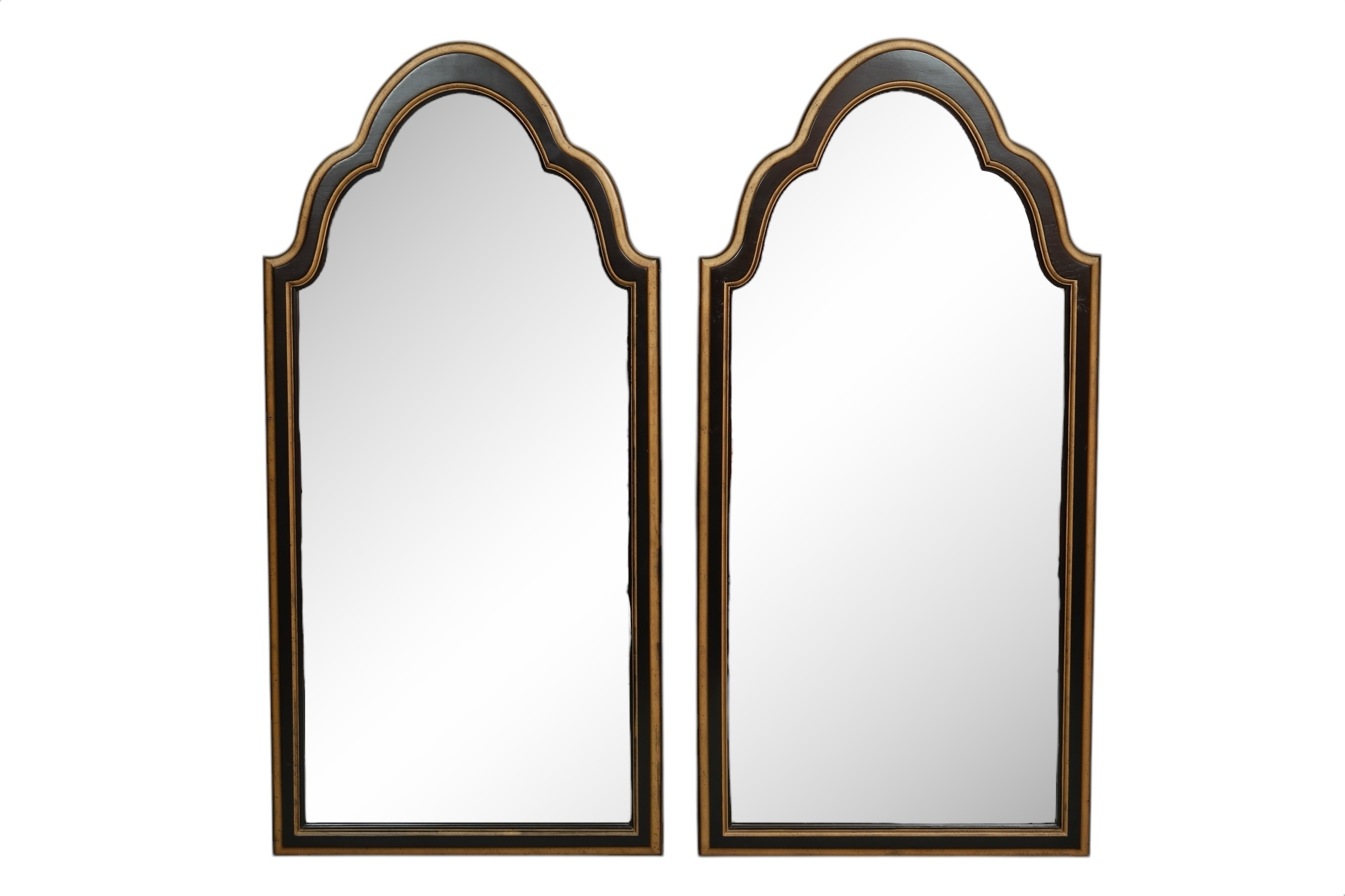 Queen Anne Style Wall Mirrors, a Pair~P77729746