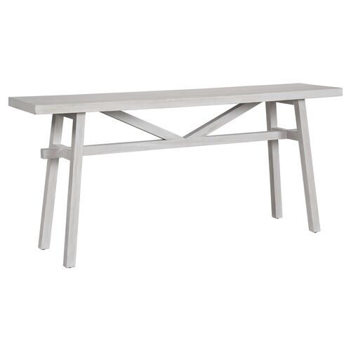 Leanna Oak 68" Console Table, Whitewash~P77633927