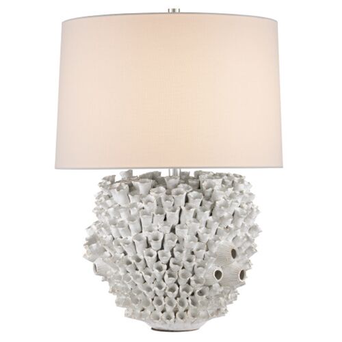 Manitapi Ceramic Table Lamp, White