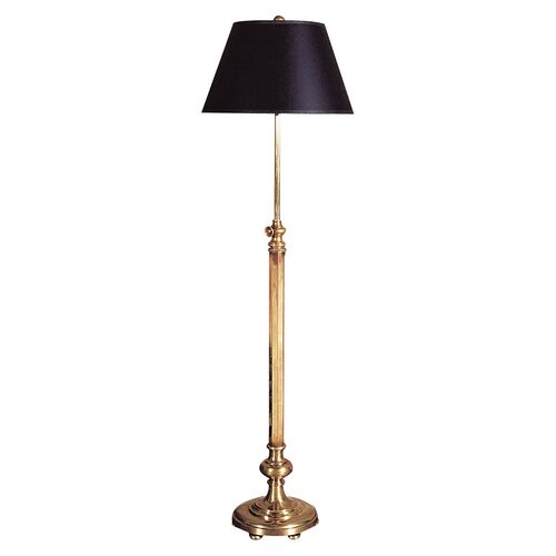 Overseas Adjustable Club Floor Lamp, Antique Brass~P75241916
