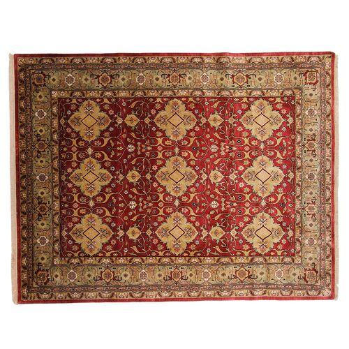 Bita Rug, 4x6, Rose/Sage