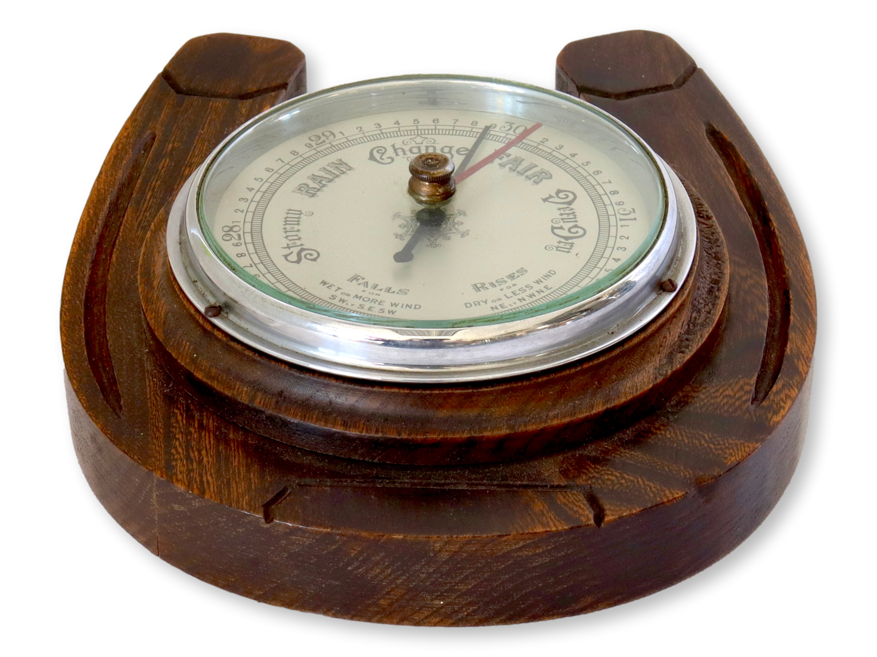 English "Horseshoe" Wall Mount Barometer~P77699609