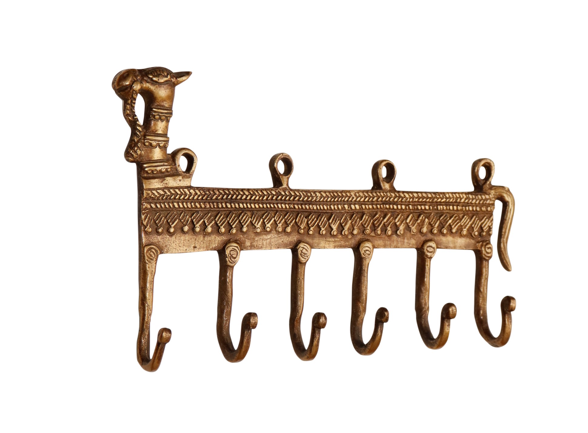 Large Bohemian Brass Camel Wall Hooks~P77616523