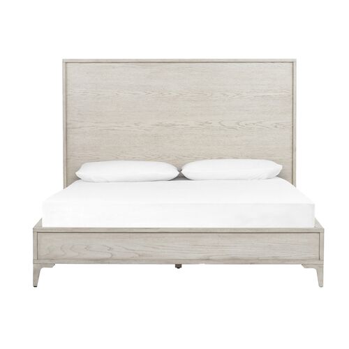 Greer Panel Bed, Vintage White Oak