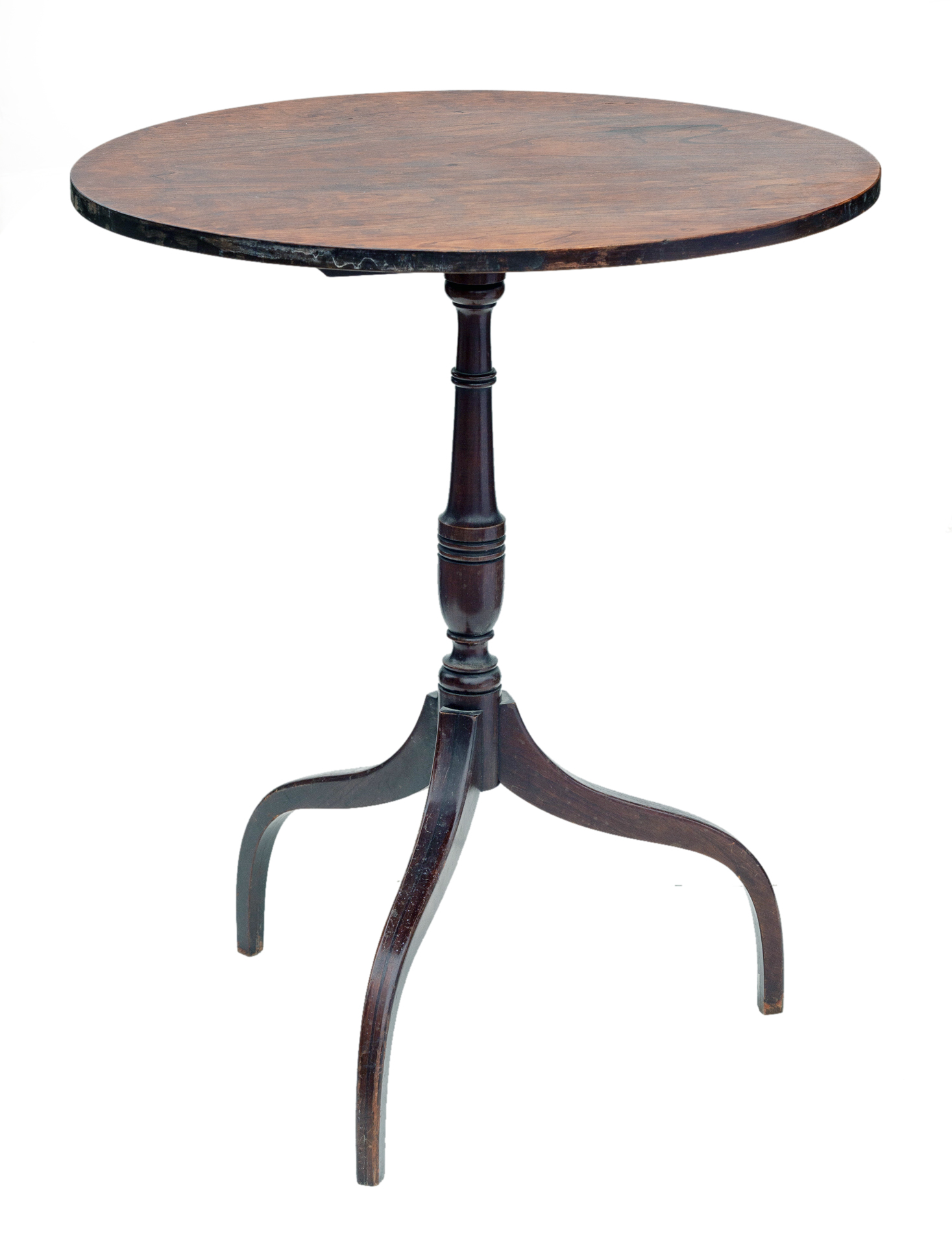 Antique Cherry Oval Lilt Top Table~P77668990