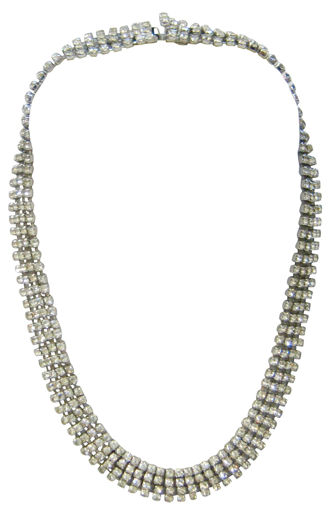 1960s Kramer Crystal Collar Necklace~P77526674