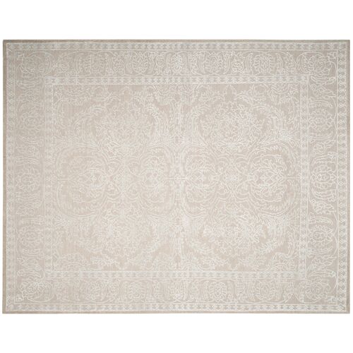 Toric Hand-Knotted Rug, Gray/Pearl~P77437049