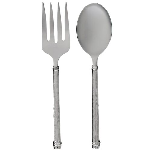 2-Piece Graham Hostess Set, Polished Silver