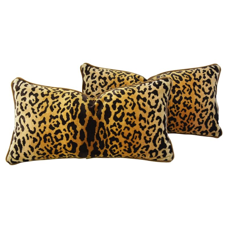 Scalamandré Leopardo Velvet Pillows, Pr