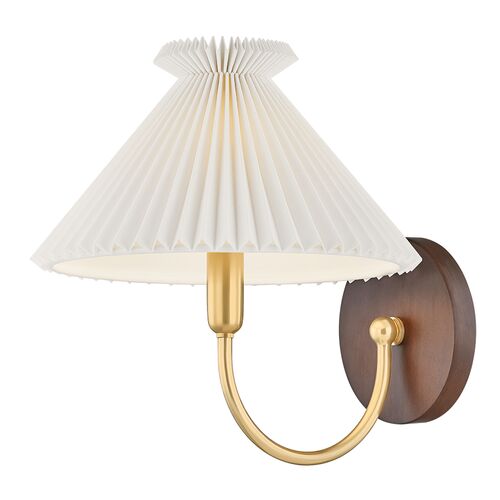 Thalia Wall Sconce, Aged Brass
