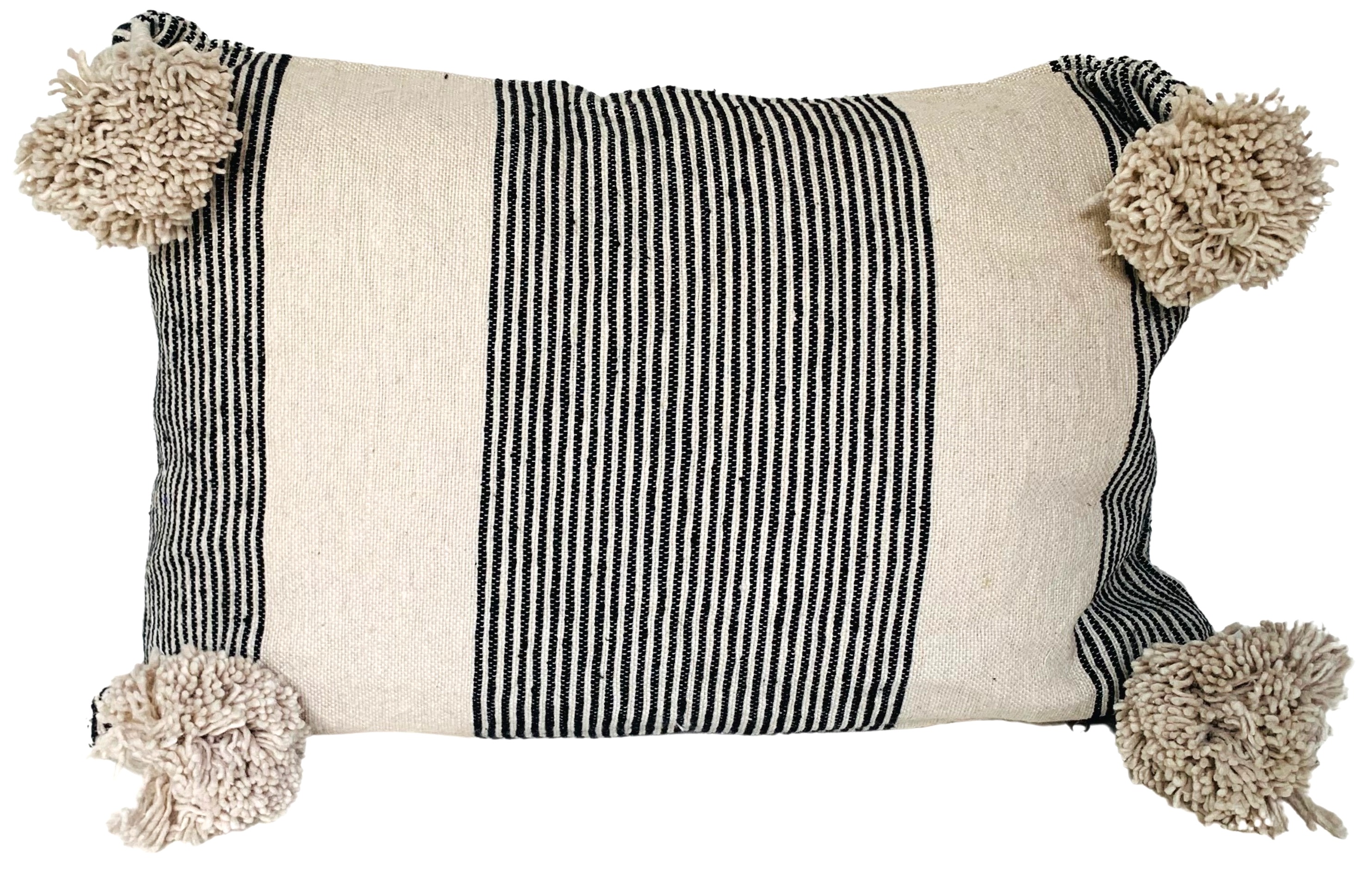 Moroccan Pom-Pom Lumbar Pillow