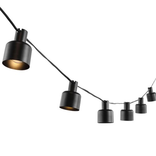 Torinel LED Outdoor String Lights, Black