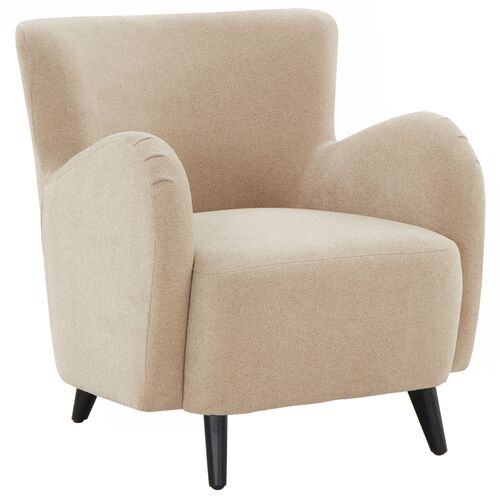 Primrose Modern Wingback Boucle Chair
