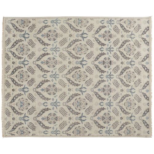 Jean Ornamental Hand-Knotted Rug, Beige~P77607245