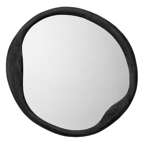 Organic Round Wall Mirror, Antique Iron~P77606922