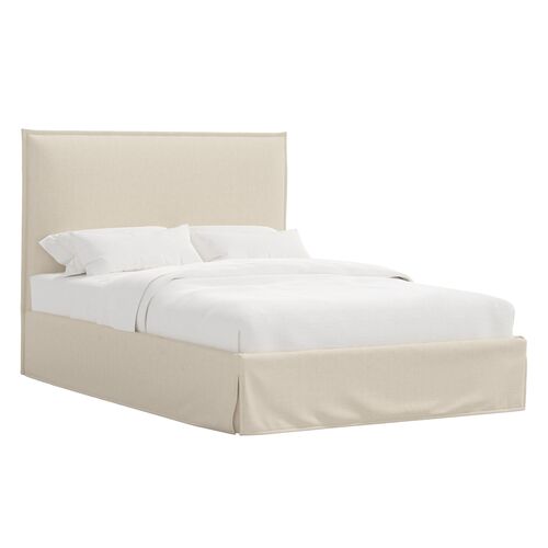 Maura Slipcover Bed, Linen