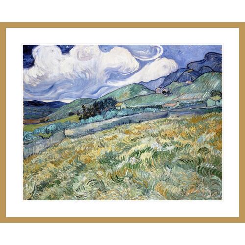 Landscape from Saint-Rémy by Vincent van Gogh Framed Print