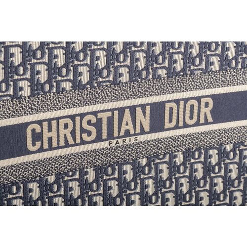 Vintage Dior Monogram Blue Towel - bare-vintage
