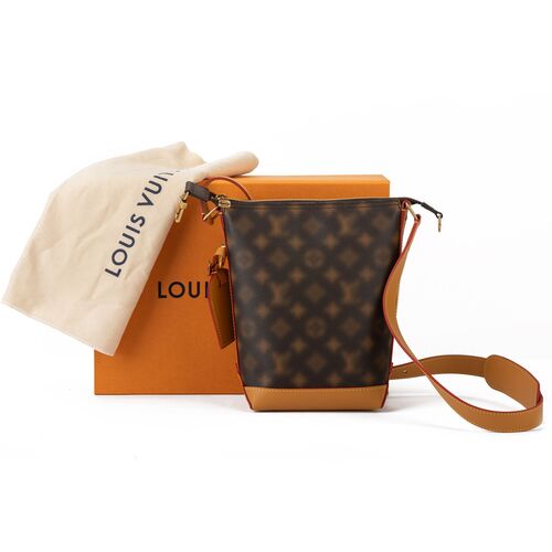 Louis+Vuitton+Milk+Box+Crossbody+Brown+Canvas for sale online