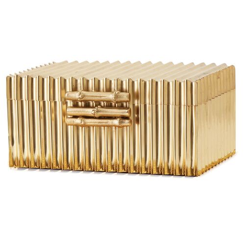 Corrugated Bamboo Box, Brass~P77338012
