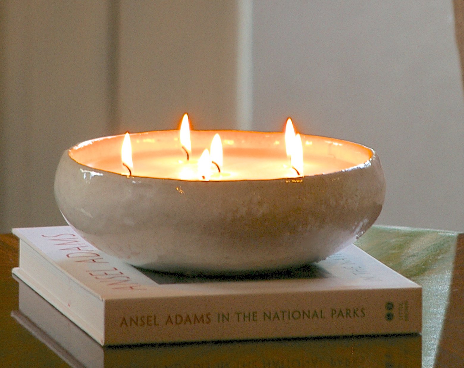 FlashPoint Candle English Pear Saxon Candle, White One Kings Lane