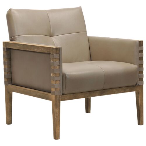 Carverdale Leather Club Chair