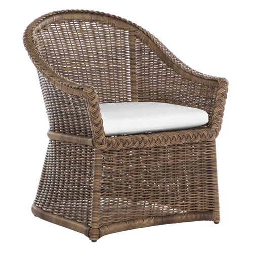White Wicker Dining Chairs