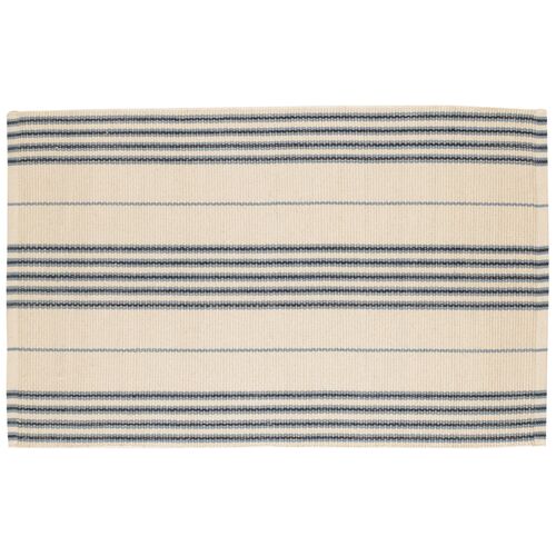 Conway Handwoven Cotton Rug, Blue Conway Handwoven Cotton Rug, Blue