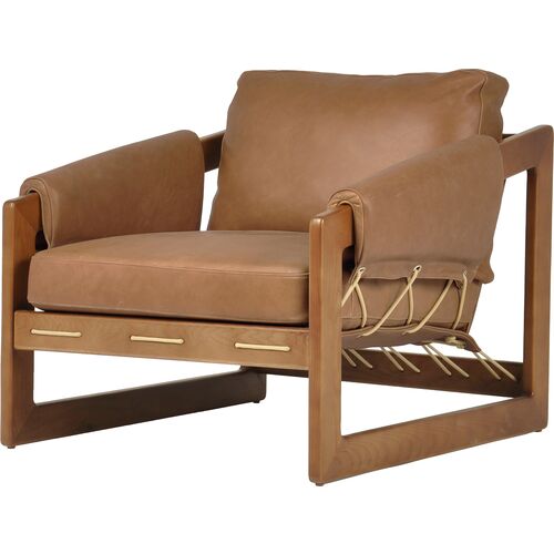 Benie Accent Chair, Palermo Cognac Leather~P111117777