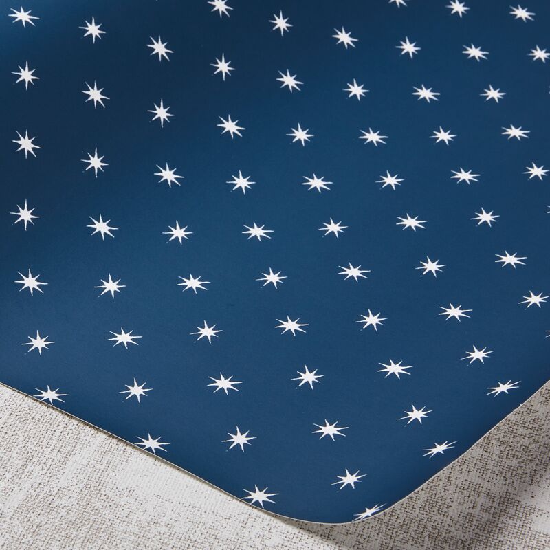 One Kings Lane - Stars Wallpaper, Navy/White | One Kings Lane