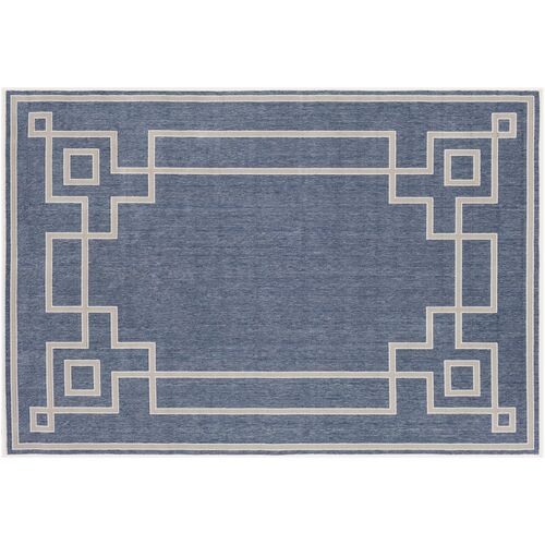 Richmond Outdoor Rug, Dark Slate/Taupe~P77482894