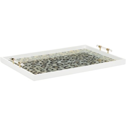 Leopard Patterned Tray, Multicolor