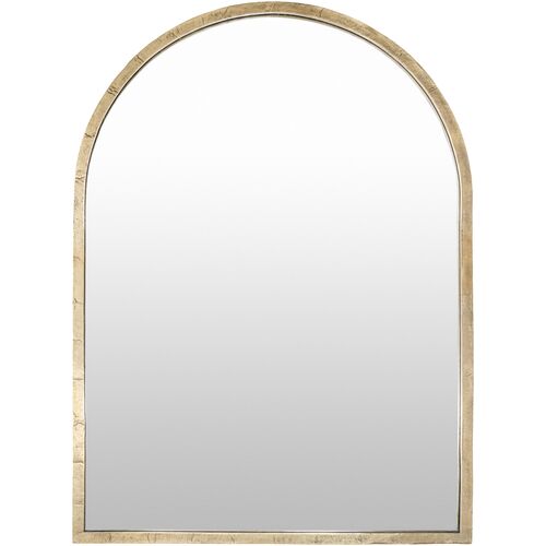 Lysandros Arched Floor Mirror, Gold