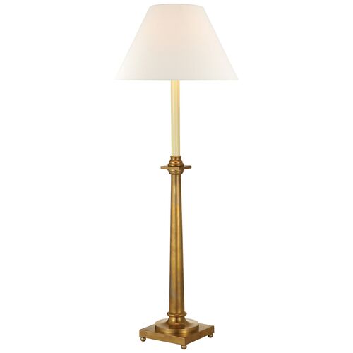 Swedish Column Buffet Lamp, Antique Brass~P76866146
