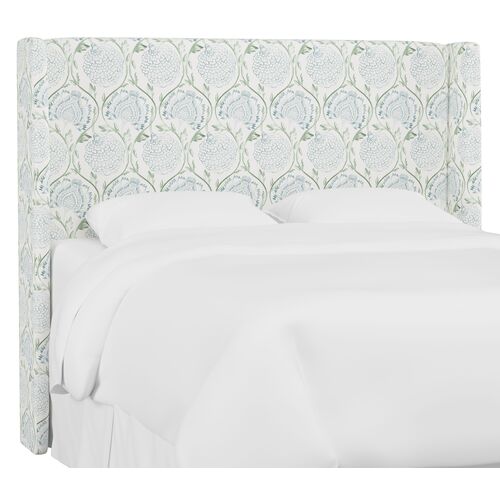 Kelly Wingback Headboard, Ranjit Floral