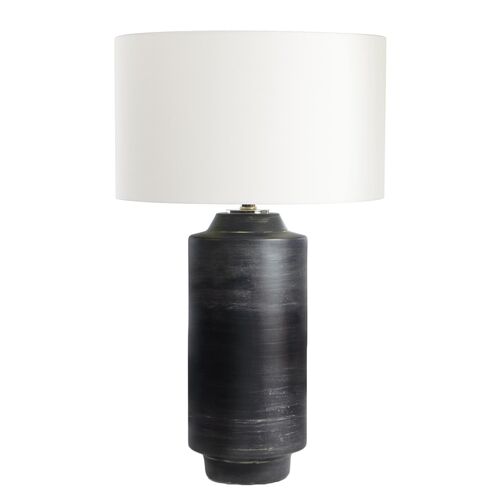 Dayton Ceramic Table Lamp, Ebony~P77424746
