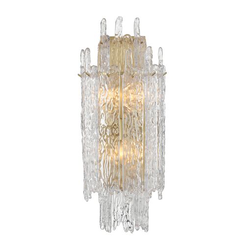 Libby Langdon Ackerly 3-Light Wall Sconce, Aged Brass
