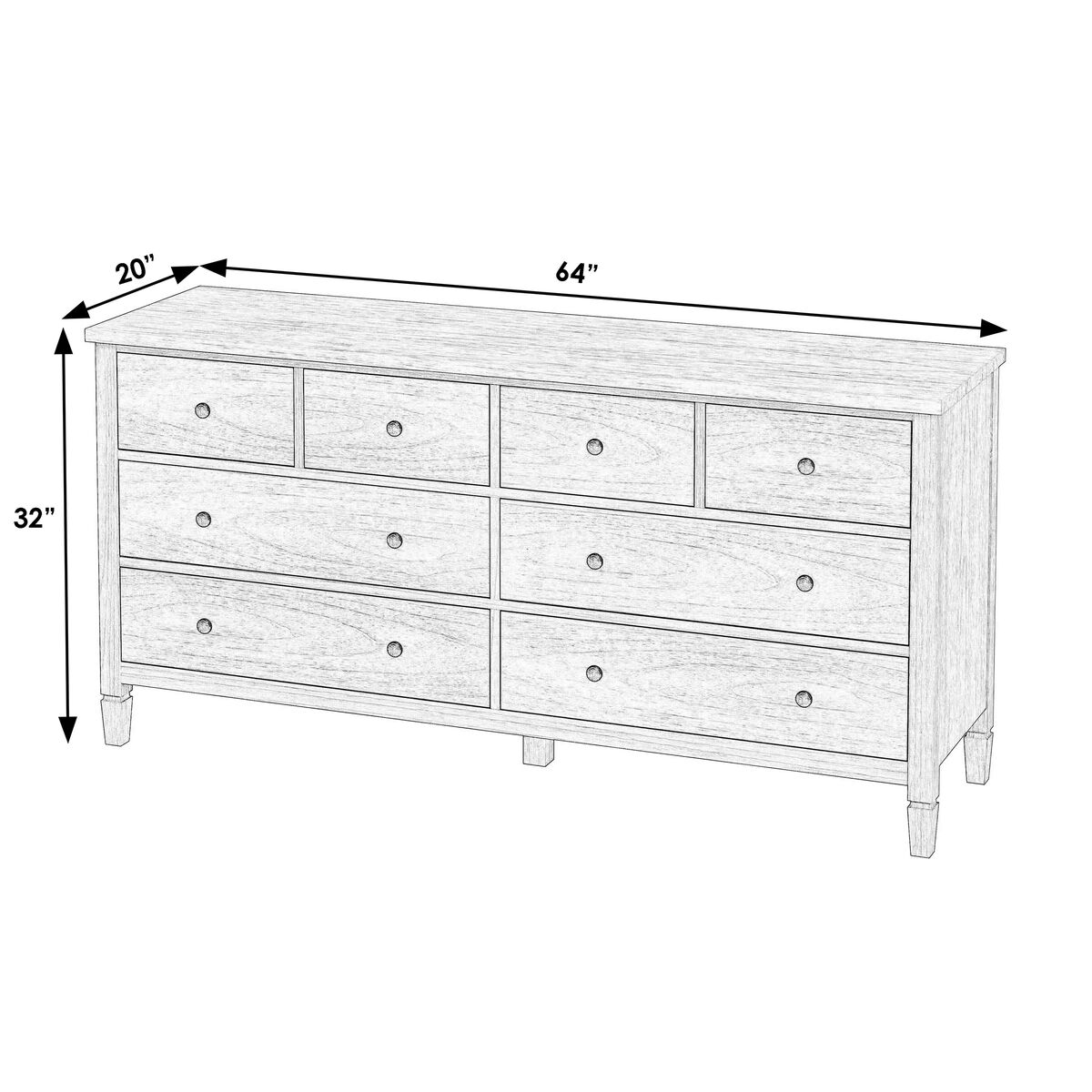 Myrtle 8-Drawer Dresser | One Kings Lane Myrtle 8-Drawer Dresser | One Kings Lane