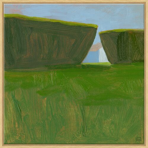 Leslie Snipes, Shrubbery with Out-Building Painting